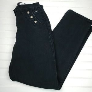 Rockies Relaxed Long Rise 38482 Women's Vintage Black Denim Jeans 13/14 Long
